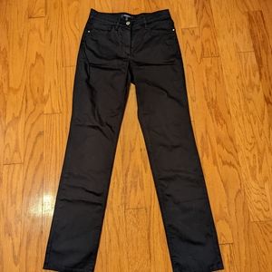 NWOT Woman's Atelier Gardeur Black 5 Pocket Pant Size 6 Cotton Blend Tall 32"